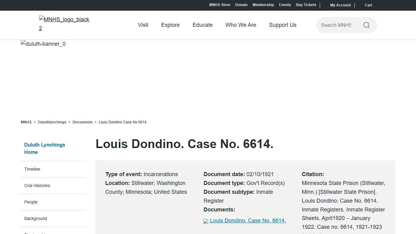 Louis Dondino. Case No. 6614.